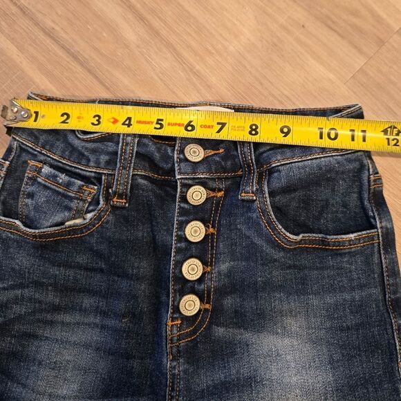 Tricot Women's High Rise Button Fly Skinny Jeans- Size 0 - Picture 6 of 11